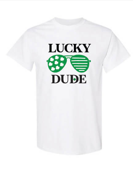 Lucky Dude (Youth) T-Shirt white