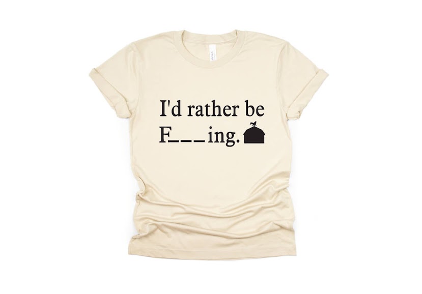 I’d Rather Be F_ _ _ing, Farming Shirt - cream