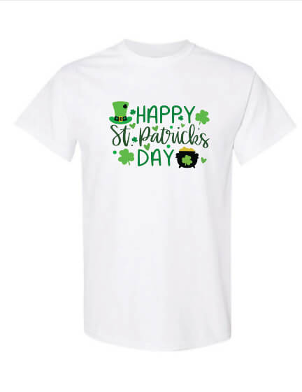 Happy St. Patrick's Day T-shirt white