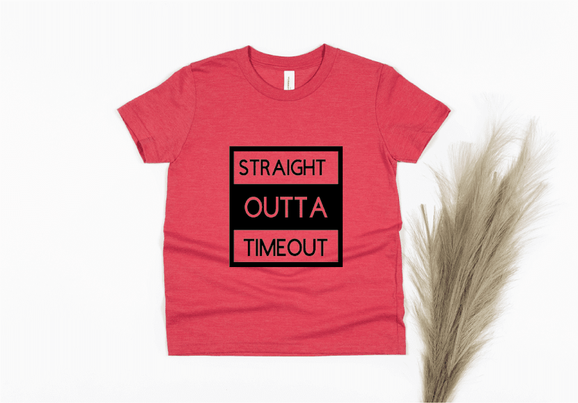 Straight Outta Timeout - red