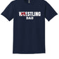 Wrestling Dad T-shirt navy