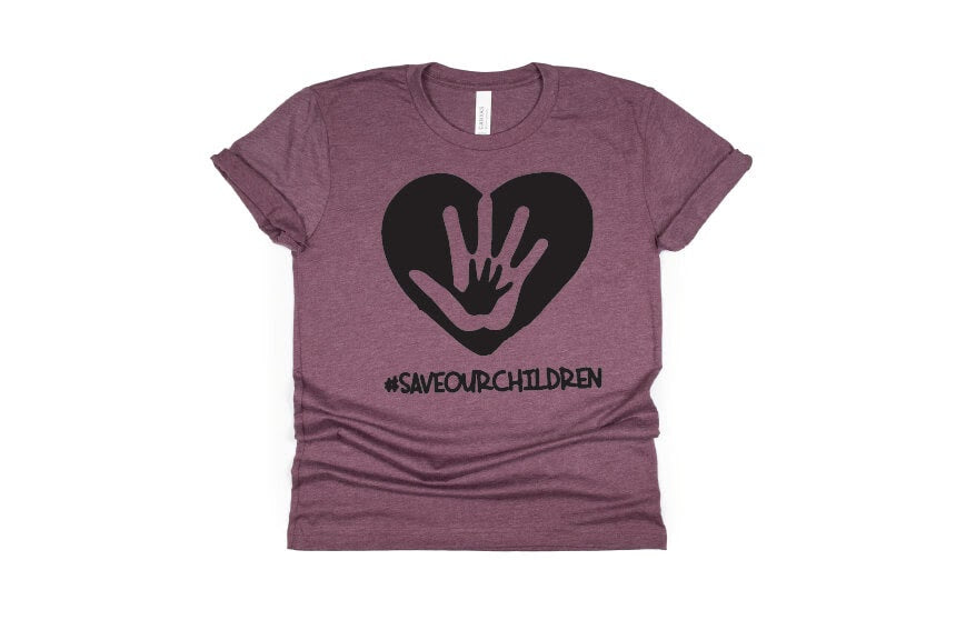 Save The Children Shirt - maroon