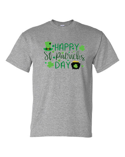 Happy St. Patrick's Day T-shirt gray
