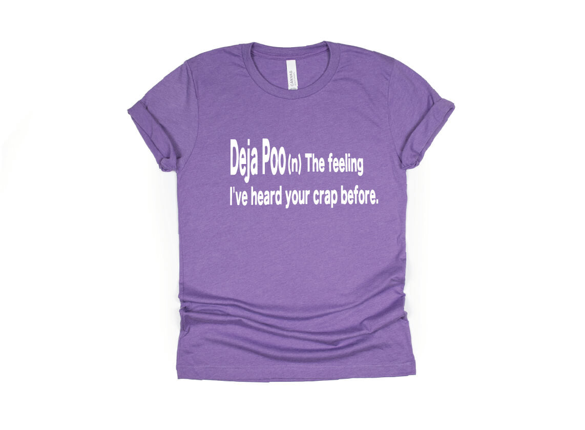 Deja Poo (n) Shirt - purple