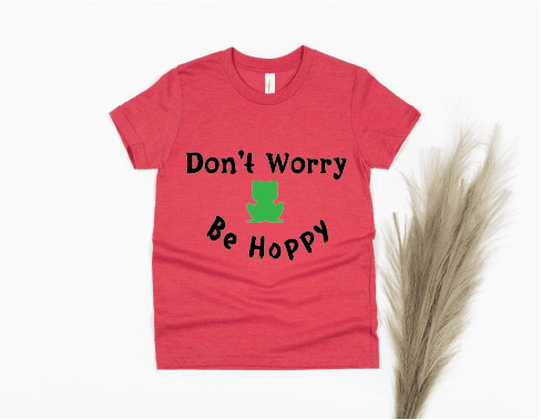 Don't Worry Be Hoppy Shirt - red