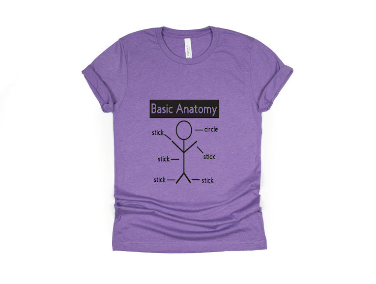 Basic Anatomy Shirt - purple