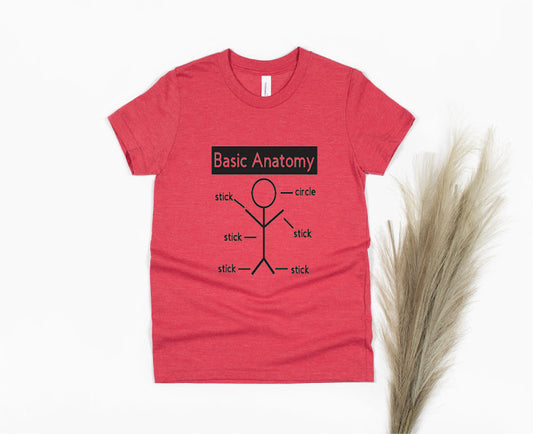 Basic Anatomy Shirt - red