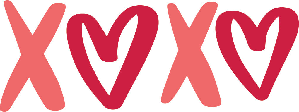 XOXO Transfer with hearts