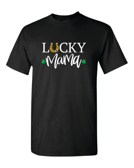 Lucky Mama T-Shirt black