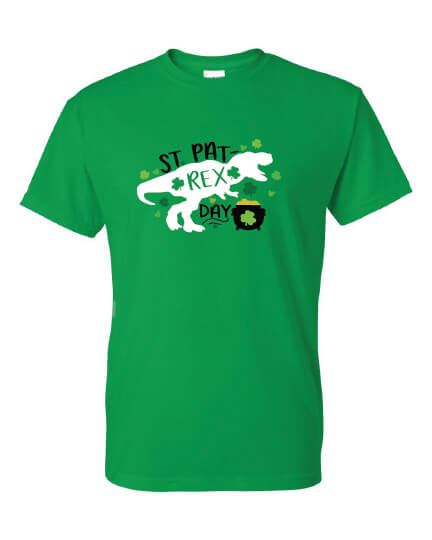 St. PatREX's Day T-Shirt green