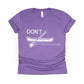 Don't Be a Douche Canoe Shirt - purple