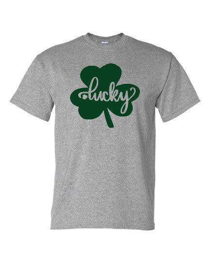 Lucky Clover (Youth) T-shirt gray