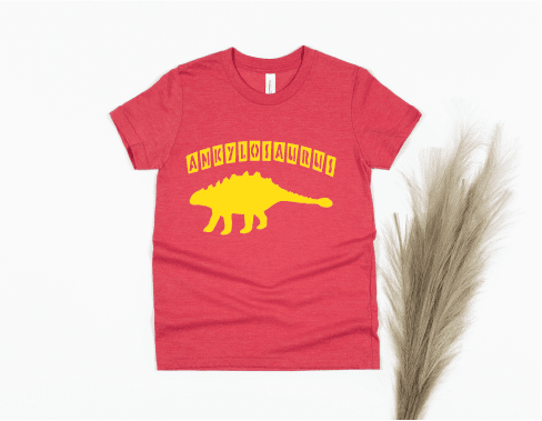 Ankylsaurus Shirt - red