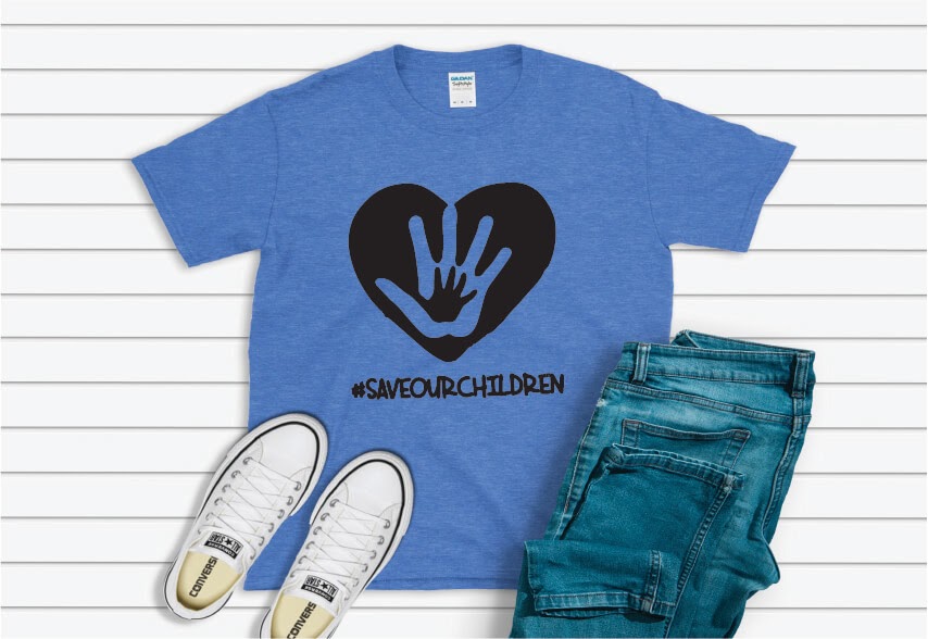 Save The Children Shirt - blue
