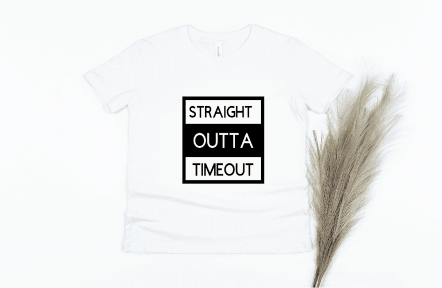 Straight Outta Timeout - white
